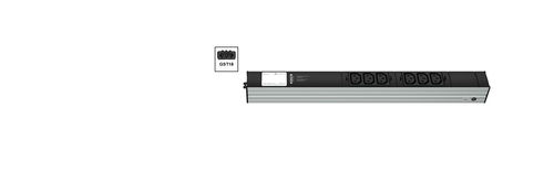Vertiv Knürr DIS Rack PDU, Power Cleaner, 0U/1U, input GST18