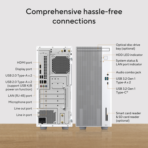 ASUS V500 Mini Tower V500MV-13420H067W Intel® Core™ i5 i5-13420H – image 8