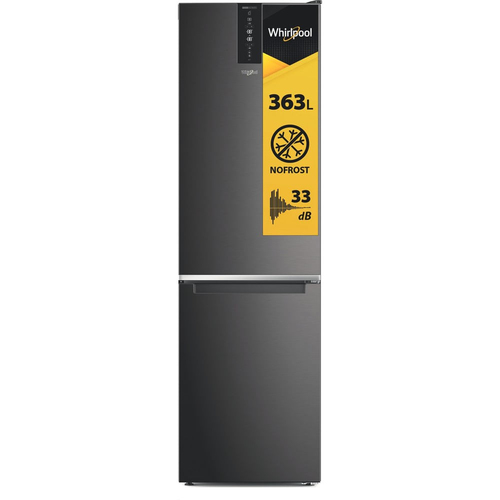 Whirlpool W7X 94T KS Отдельно стоящий 367 L Черный