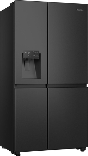 Hisense PureFlat Infinite RS818N4TFE American-Style Smart Fridge Freezer - Black Stainless Steel, Stainless Steel - image 2