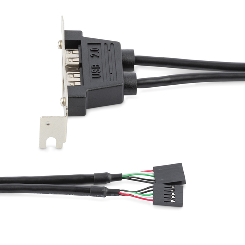 StarTech.com 2 Port USB A Female Low Profile Slot Plate Adapter – image 3