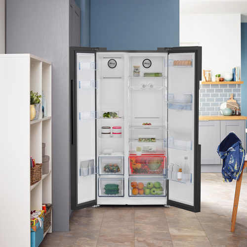 Beko ASD2442VPZ Freestanding American Style Fridge Freezer with HarvestFreshTM – image 5