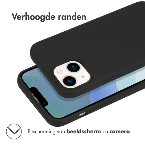 Accezz Color Backcover iPhone 14 - Zwart, afbeelding 2