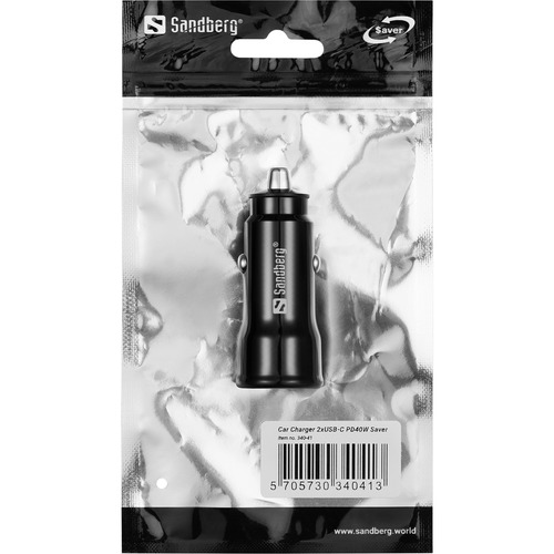 Sandberg Car Charger 2xUSB-C PD40W Saver – image 3