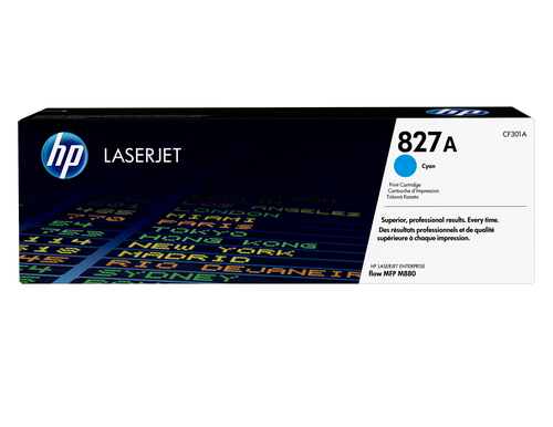 HP 827A Cyan Original LaserJet Toner Cartridge (CF301A) - image 1