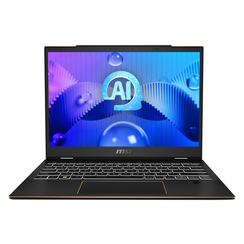 MSI Summit E13 AI Evo A1MTG-002UK Intel Core Ultra 7 155H Гибрид (2-в-1) 33,8 cm (13.3") Сенсорный экран Full HD+ 32 GB LPDDR5-SDRAM 1 TB Твердотельный накопитель (SSD) Wi-Fi 7 (802.11be) Windows 11 Pro Черный