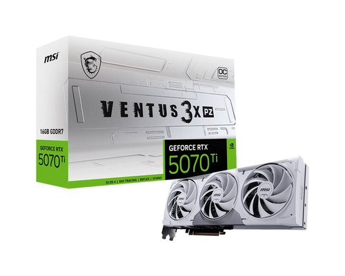MSI GEFORCE RTX 5070 TI 16G VENTUS 3X PZ OC видеокарта NVIDIA 16 GB GDDR7