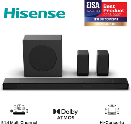 Hisense AX5140Q Черный 5.1.4 канала 600 W