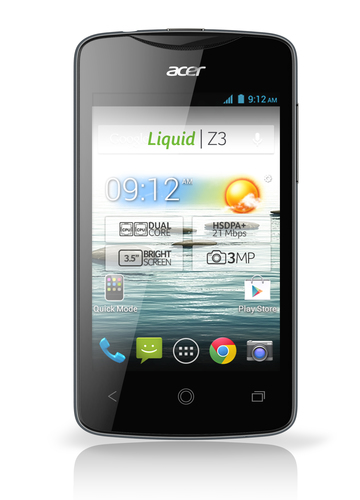 Acer Liquid Z3 8.89 cm (3.5") Single SIM Android 4.2 0.5 GB 1500 mAh Black – image 1