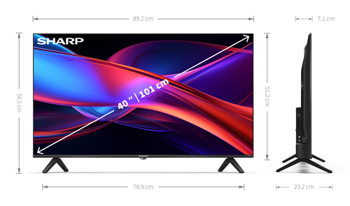 Sharp 40GD2225K 101.6 cm (40") Full HD Smart TV Wi-Fi Black – image 7