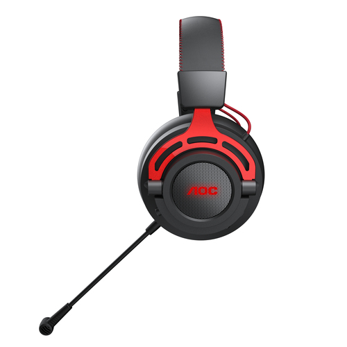 AOC GH501 headphones/headset Wired & Wireless Head-band Gaming Black, Red – image 4