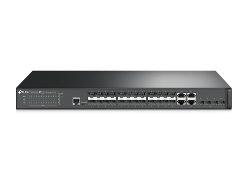 TP-Link T2600G-28SQ сетевой коммутатор Управляемый L2 Gigabit Ethernet (10/100/1000) Черный