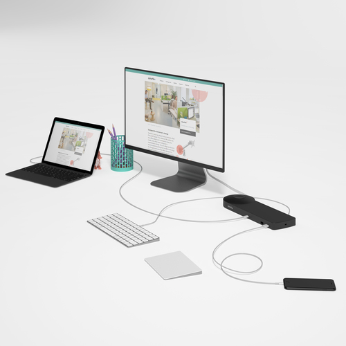 Dataflex Viewlite link USB-C docking station UK - desk 913 – image 8