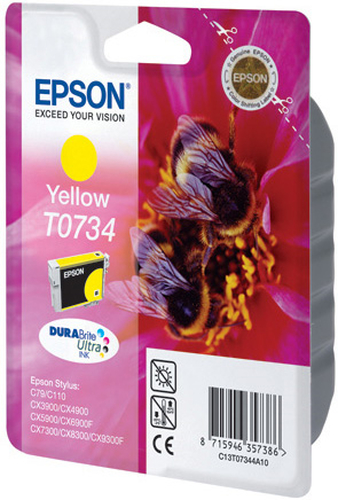 Epson T0734 Yellow Ink Cartridge