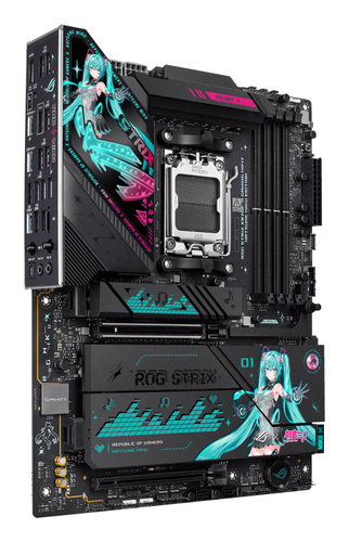ASUS ROG Strix X870E-H Gaming WiFi7 Hatsune Miku Edition moederbord, afbeelding 2