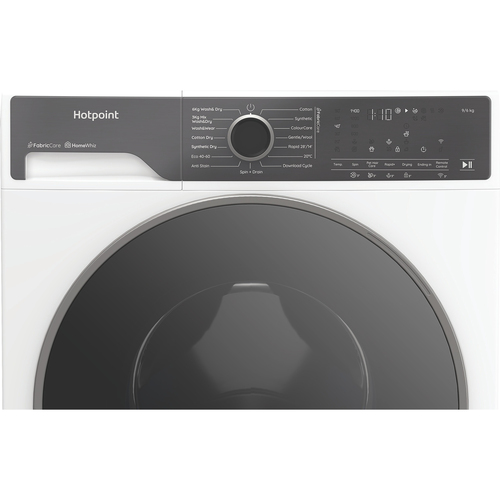 Hotpoint Fabric Care Pro Hpd 9693 Care UK 9Kg/6Kg Washer Dryer with 1400 rpm - White - C Rated [Wash&Dry], A Rated [Wash Only], White - image 8