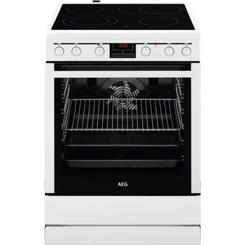 AEG CCB6640ABW Freestanding cooker Electric Ceramic hob Black, White