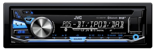 JVC KD-DB97BT car media receiver Black