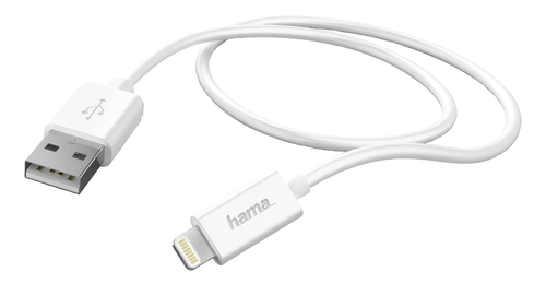 Hama 00178370 кабель с разъемами Lightning 1 m Белый