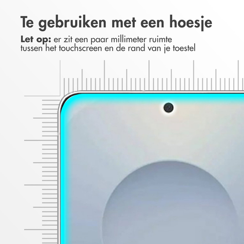 Accezz 2 pack glass voor Samsung Galaxy S25 Edge Smartphone screenprotector Transparant, afbeelding 3