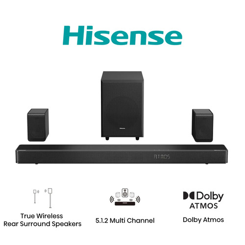 Hisense AX5125H Black 5.1.2 channels 500 W