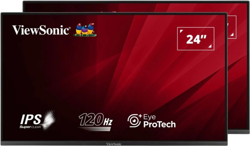 24IN 1080P IPS DUAL PACK HEAD-ONLY MONITORS WITH VARIABLE REFRESH RATE, HDMI, DP