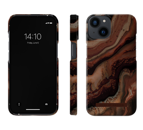iDeal of Sweden Printed Case MagSafe iPhone 13 / 14 / 16e Dark Amber Marble – image 3