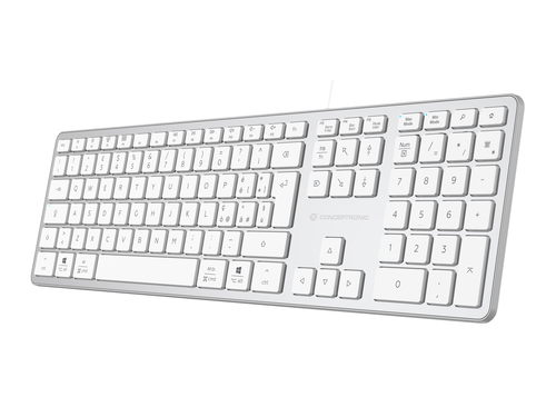 Conceptronic KAYNE02WIT USB Slim Keyboard, QWERTY Italian, Compatible with Windows and macOS – image 7