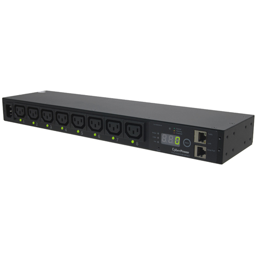 CyberPower PDU15SWHVIEC8FNET power distribution unit (PDU) 8 AC outlet(s) 1U Black
