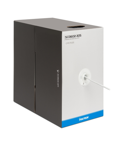 Vultech SC13602-305 cable de red Blanco 305 m Cat6 F/UTP (FTP) Alrededor