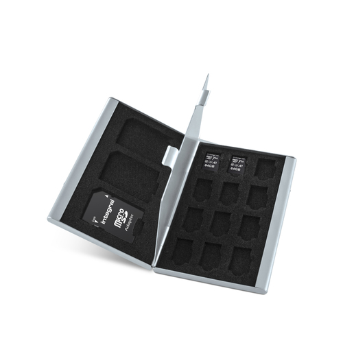 Integral 64GB MICRO SDXC UHS-1 U3 CL10 V30 UP TO R-100 W-50 MBS WITH METAL CARD CASE TWIN PACK WITH ADAPTER – image 2