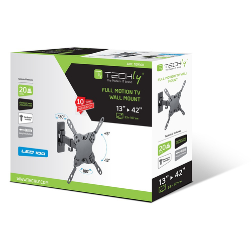 Techly wall mount voor LCD TV LED 13-42", afbeelding 2