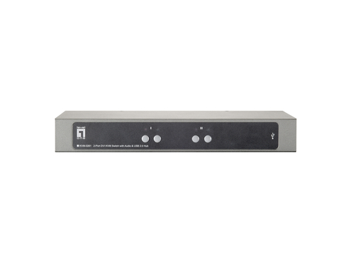 LevelOne 2-Port USB DVI KVM Switch with Audio & USB Hub – image 3