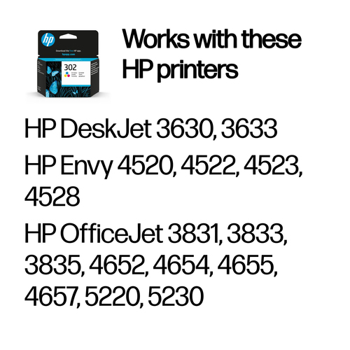 HP 302 Tri-colour Original Ink Cartridge (F6U65AE) - image 2