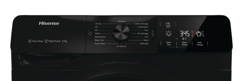 Hisense DHGE901B tumble dryer Freestanding Front-load Black – image 9