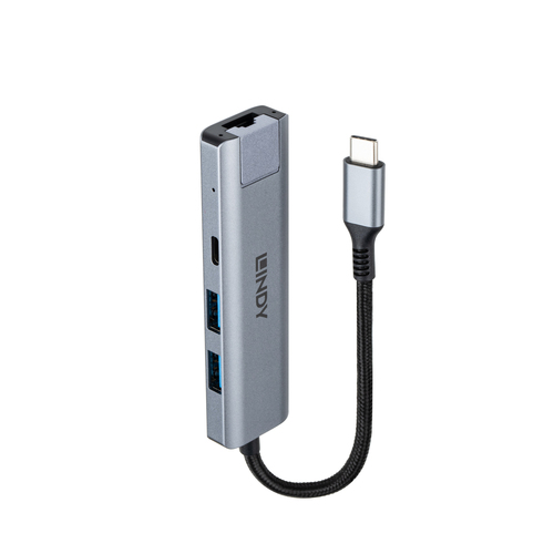 Lindy USB 3.2 Gen 2 Type C Hub & Gigabit Ethernet – image 3