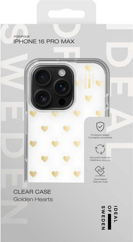iDeal of Sweden Clear Case iPhone 16 Pro Max Golden Hearts – image 4