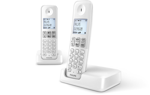 Philips D2302W/FR telephone DECT telephone Caller ID White