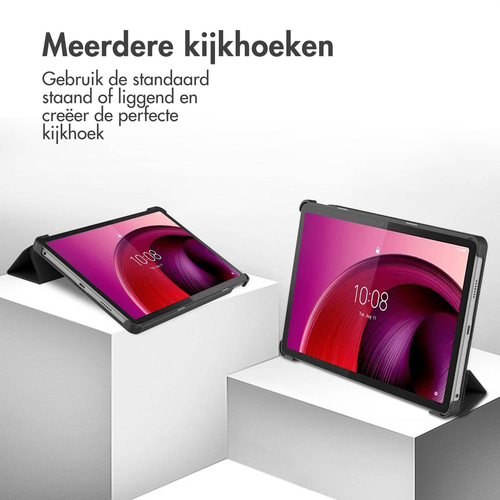 Accezz Trifold Bookcase Lenovo Tab M10 5G - Zwart, afbeelding 2