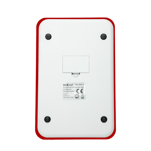 Sogo BAC-SS-3960R kitchen scale Red Countertop Rectangle Electronic kitchen scale – image 3