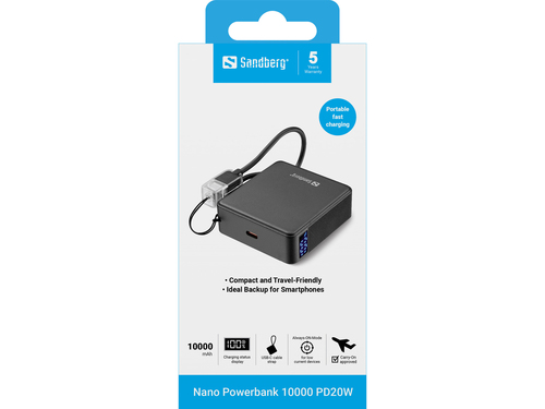 Sandberg 421-34 powerbank Lithium-Ion (Li-Ion) 10000 mAh Zwart, afbeelding 5