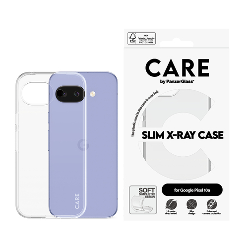 PanzerGlass CARE™ by ® X-Ray Case Google Pixel 10a 5G funda para teléfono móvil Transparente