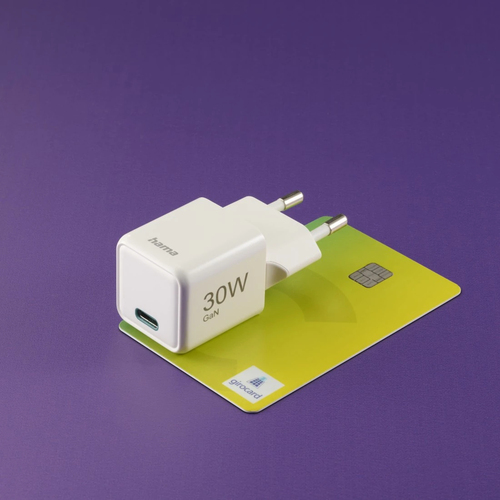 Hama Fast Charger USB-C PD/QC/GaN Super-Mini Charger 30 W Oplader Wit, afbeelding 9