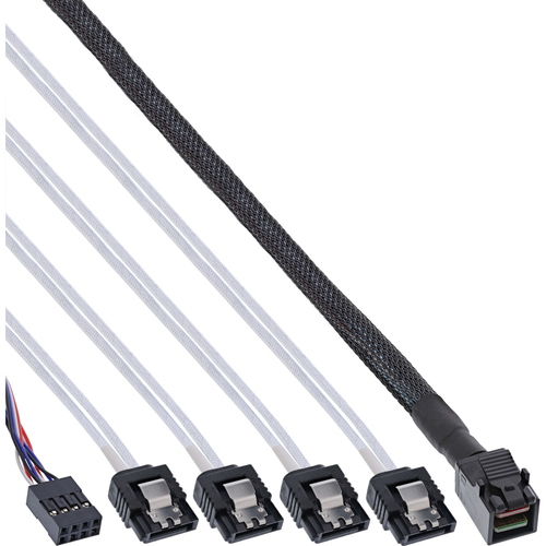 InLine 27630B Serial Attached SCSI (SAS)-kabel 1 m Zwart