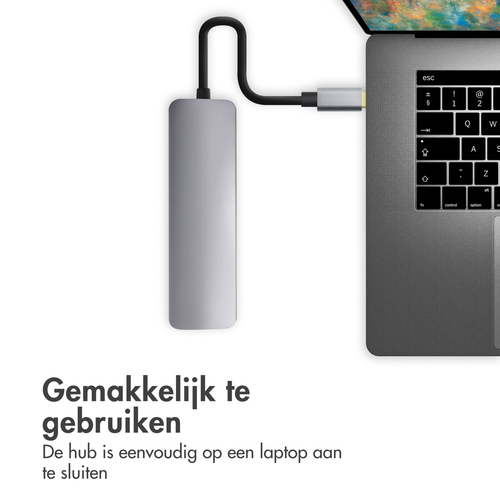 Accezz 5-in-1 USB-C Hub - 4K 30Hz Ultra HD, afbeelding 5