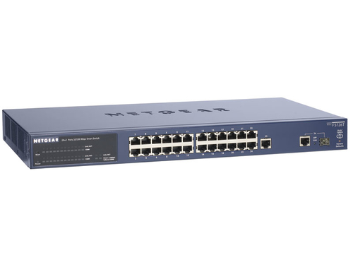 NETGEAR ProSafe 24 Port Fast (10/100) Rack Mountable Smart Switch with 2 (10/100/1000) Gigabit Ports