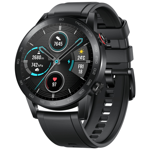 Honor MagicWatch 2 46 mm 3,53 cm (1.39") AMOLED Цифровой 454 x 454 пикселей Сенсорный экран Черный GPS (спутниковый)