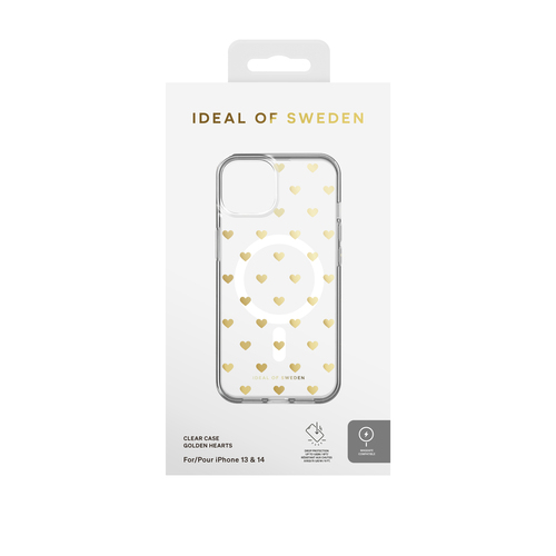 iDeal of Sweden Clear Case MagSafe iPhone 13 / 14 Golden Hearts – image 2