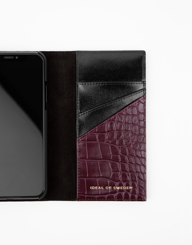 iDeal of Sweden Studio Clutch iPhone 12/12P Plum Croco – image 3