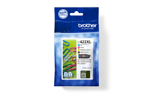 Brother LC422XLVALDR ink cartridge 4 pc(s) Original High (XL) Yield Black, Cyan, Magenta, Yellow
